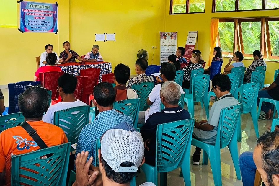 Meski Dana Terbatas, Pemdes Mata Air Pastikan Program Prioritas Berjalan Lewat Pengesahan APBdes 2026